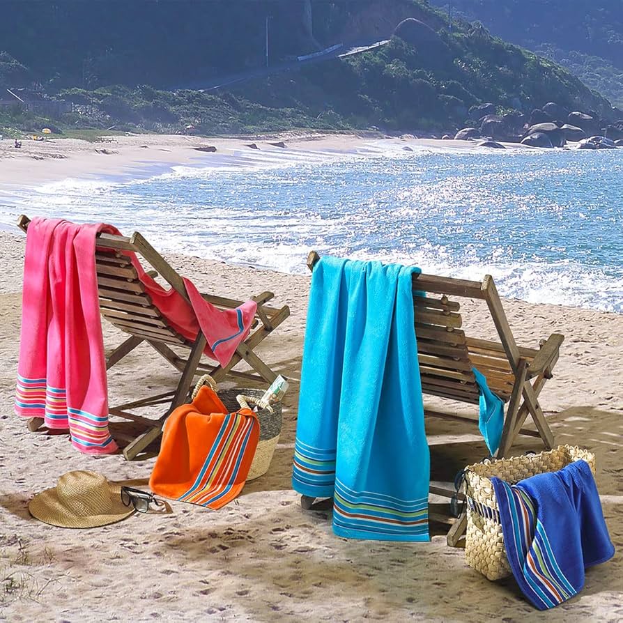 Beach Towel (5.9 oz)- Targhee/silk/ bamboo (80/10/10)