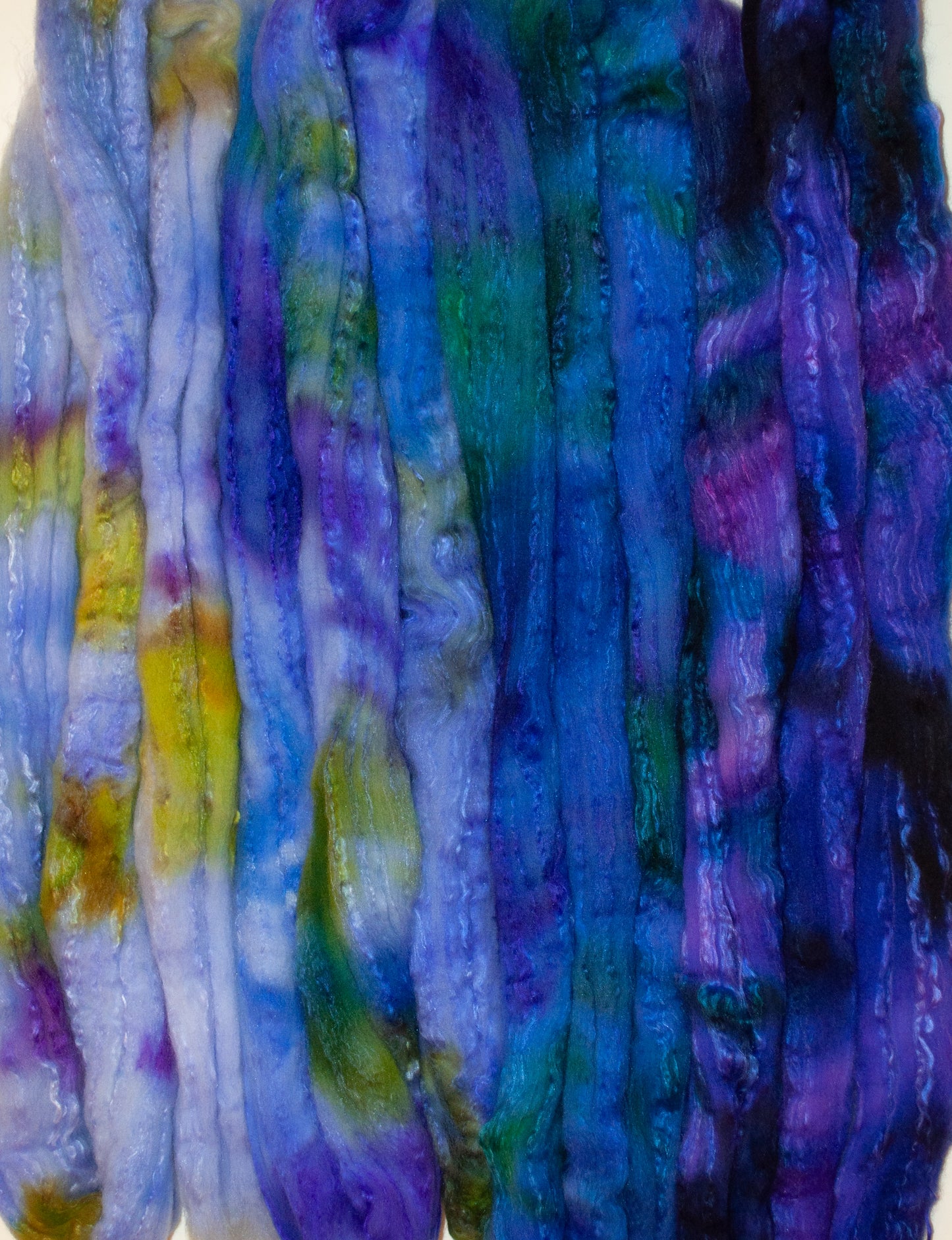 Blue-aholic (5.6 oz) -gradient set - Organic Polwarth/mulberry silk (80/20)