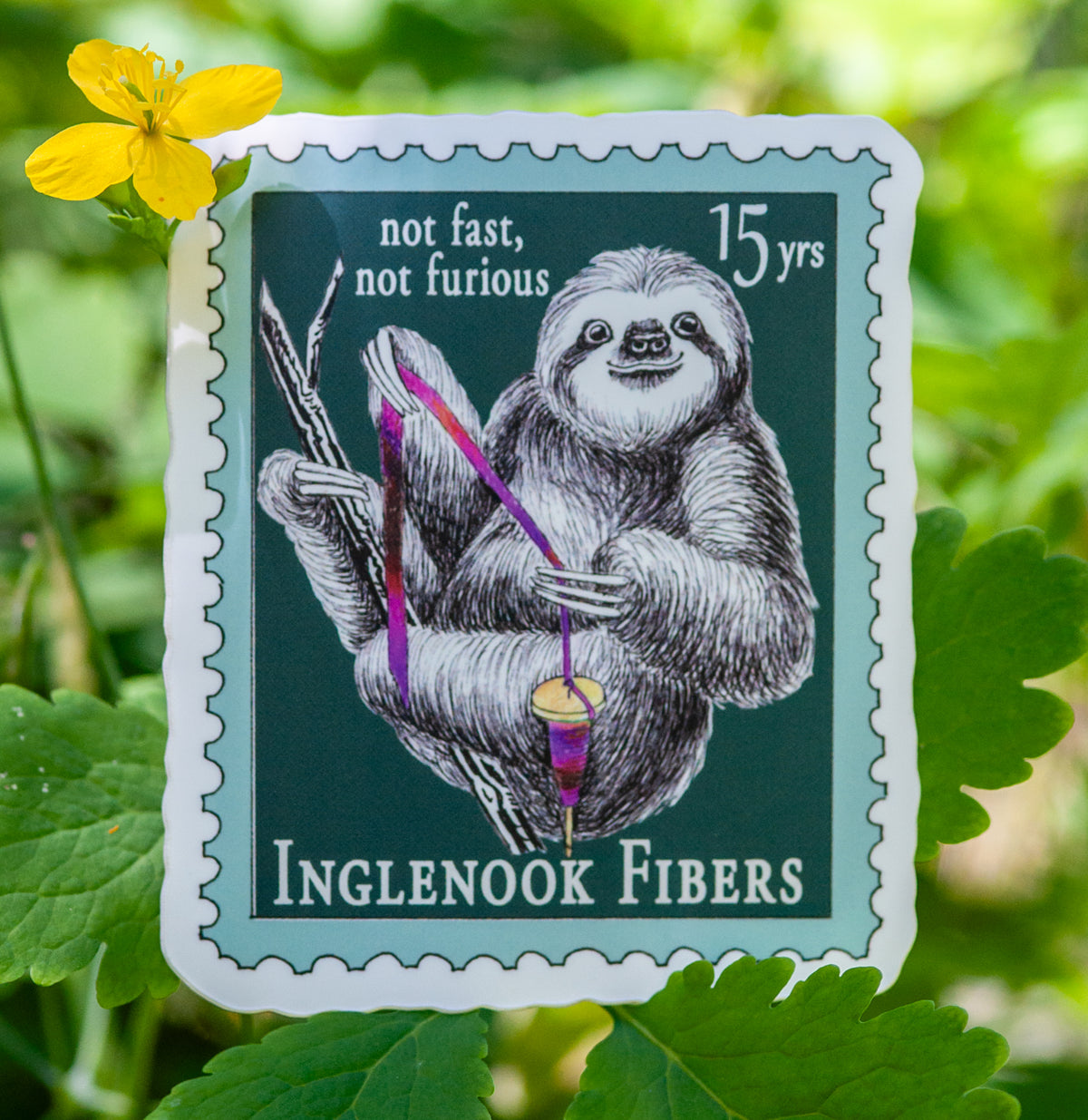 Spinning Sloth Sticker