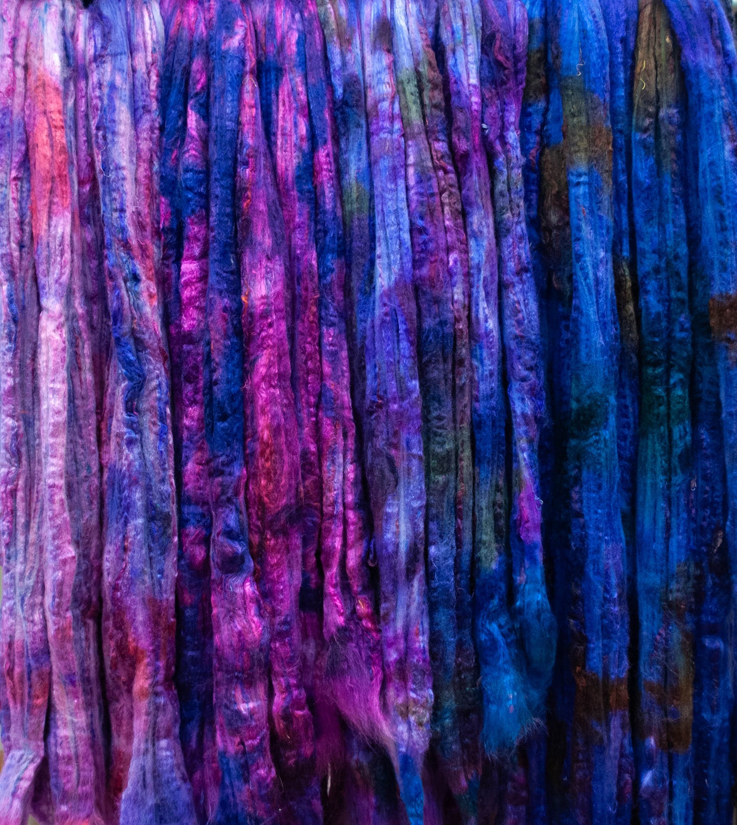 Morning Glory - Gradient Braid Set -(5.7 oz) - Batt in a Braid #39 - Merino/ Mulberry Silk / Sari Silk (50/25/25)