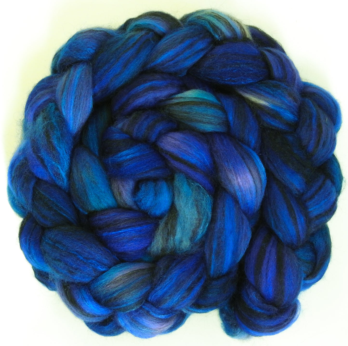 Original - 12 (5.2 oz) Batt in a Braid #64 (Cormo/ Grey Cashgora/ Tussah Silk (50/25/25)