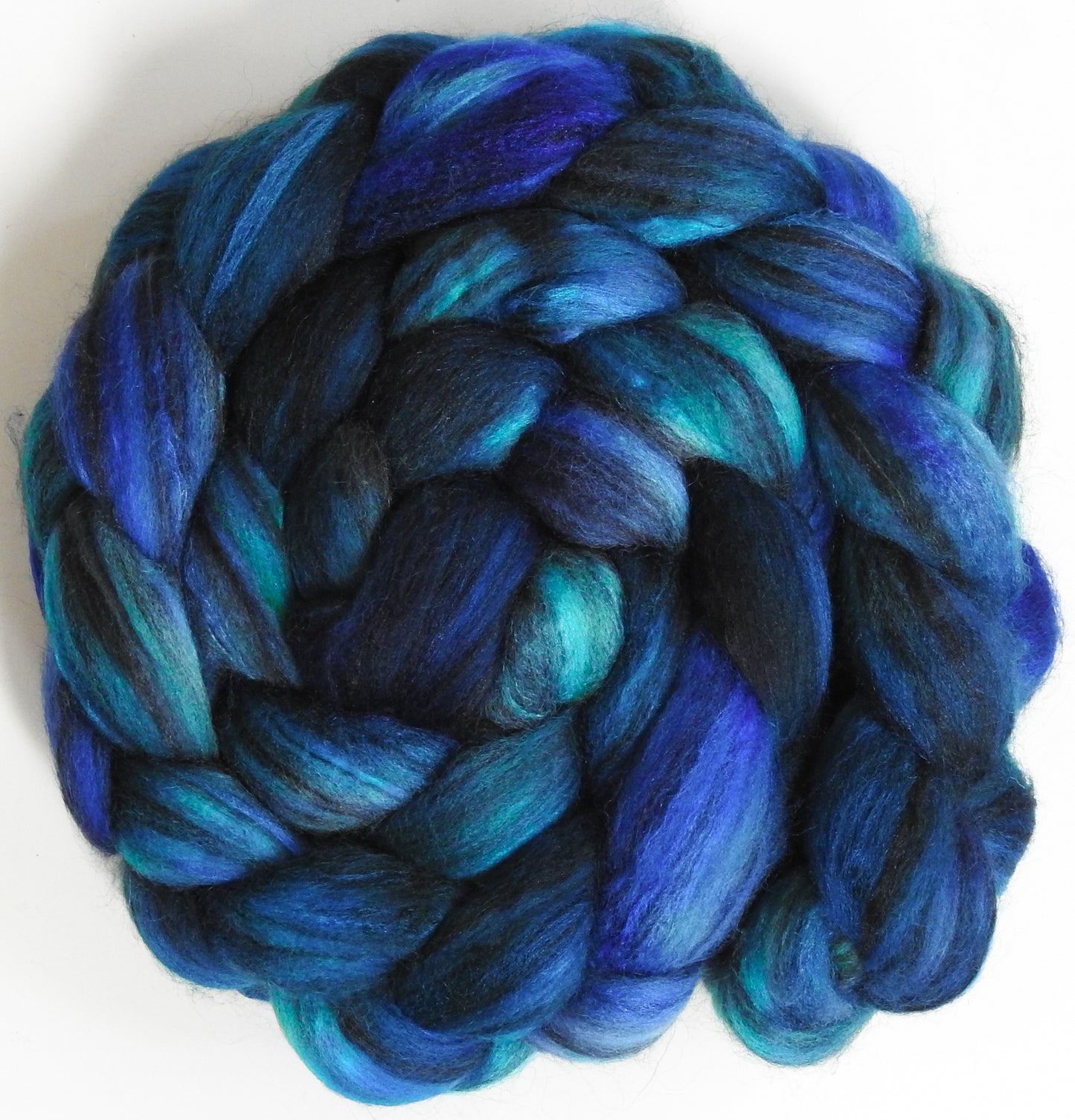 Original -9 (5.2 oz) Batt in a Braid #64 (Cormo/ Grey Cashgora/ Tussah Silk (50/25/25)