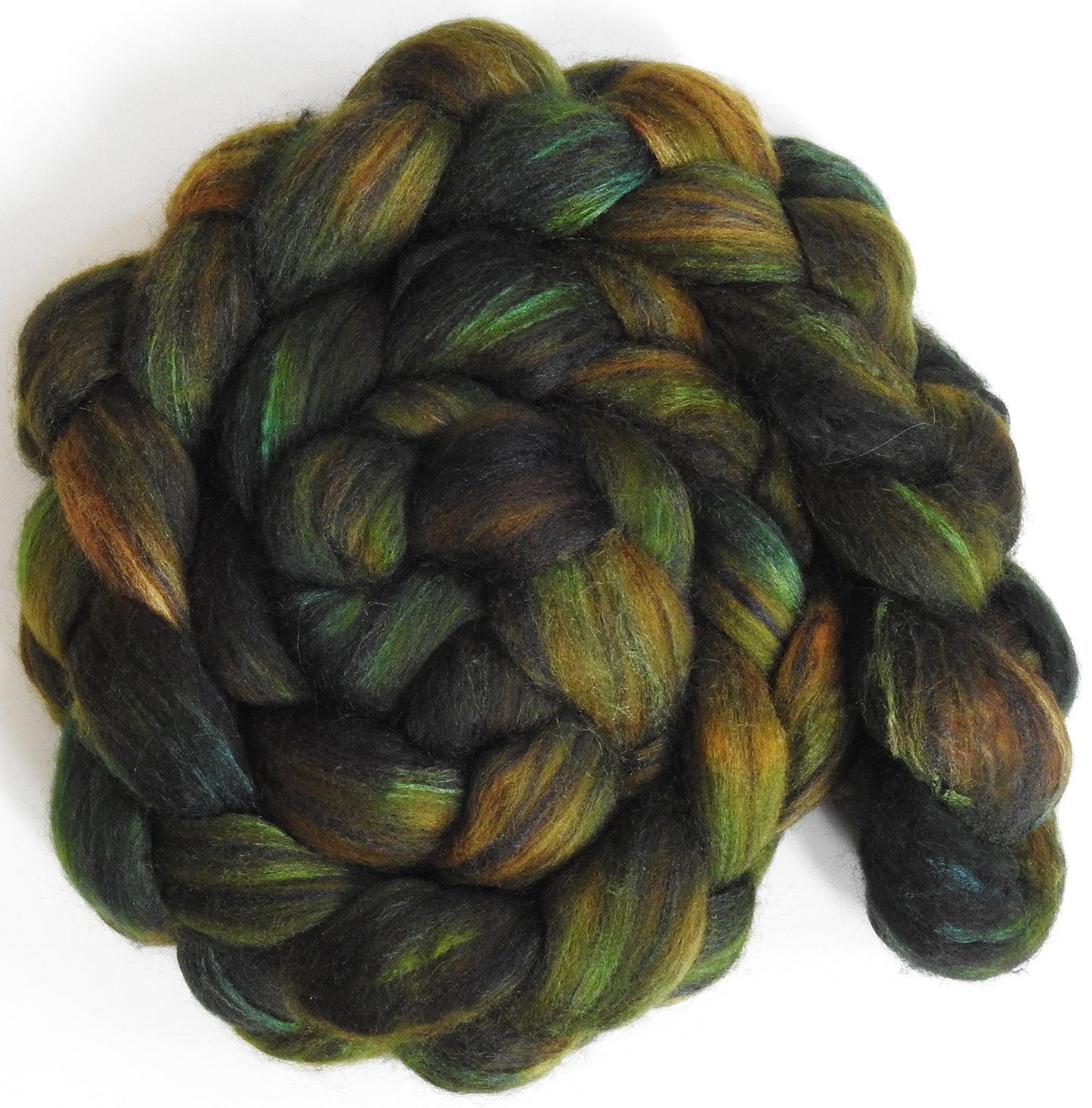 Original -4 (5.2 oz) Batt in a Braid #64 (Cormo/ Grey Cashgora/ Tussah Silk (50/25/25)
