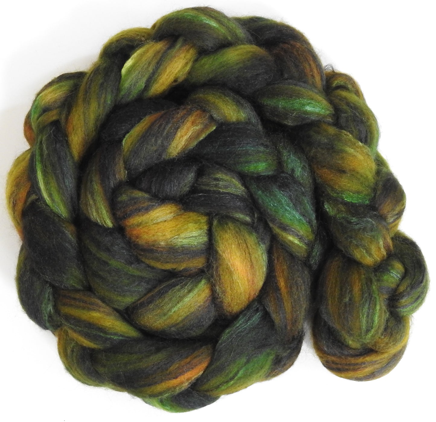 Original -4 (5.2 oz) Batt in a Braid #64 (Cormo/ Grey Cashgora/ Tussah Silk (50/25/25)