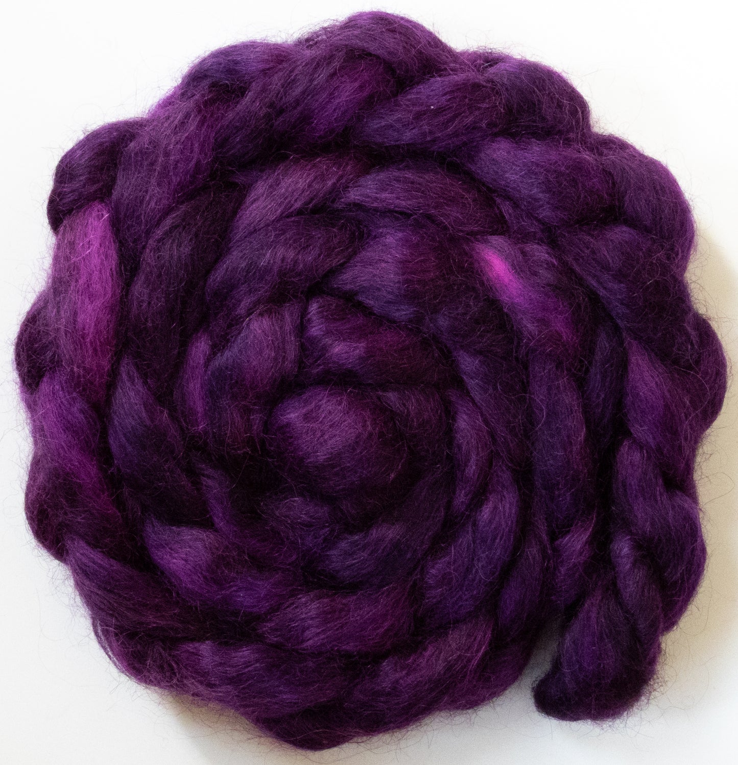 Tyrian Purple- (5.5 oz) Grey Gotland / Masham (65/35)