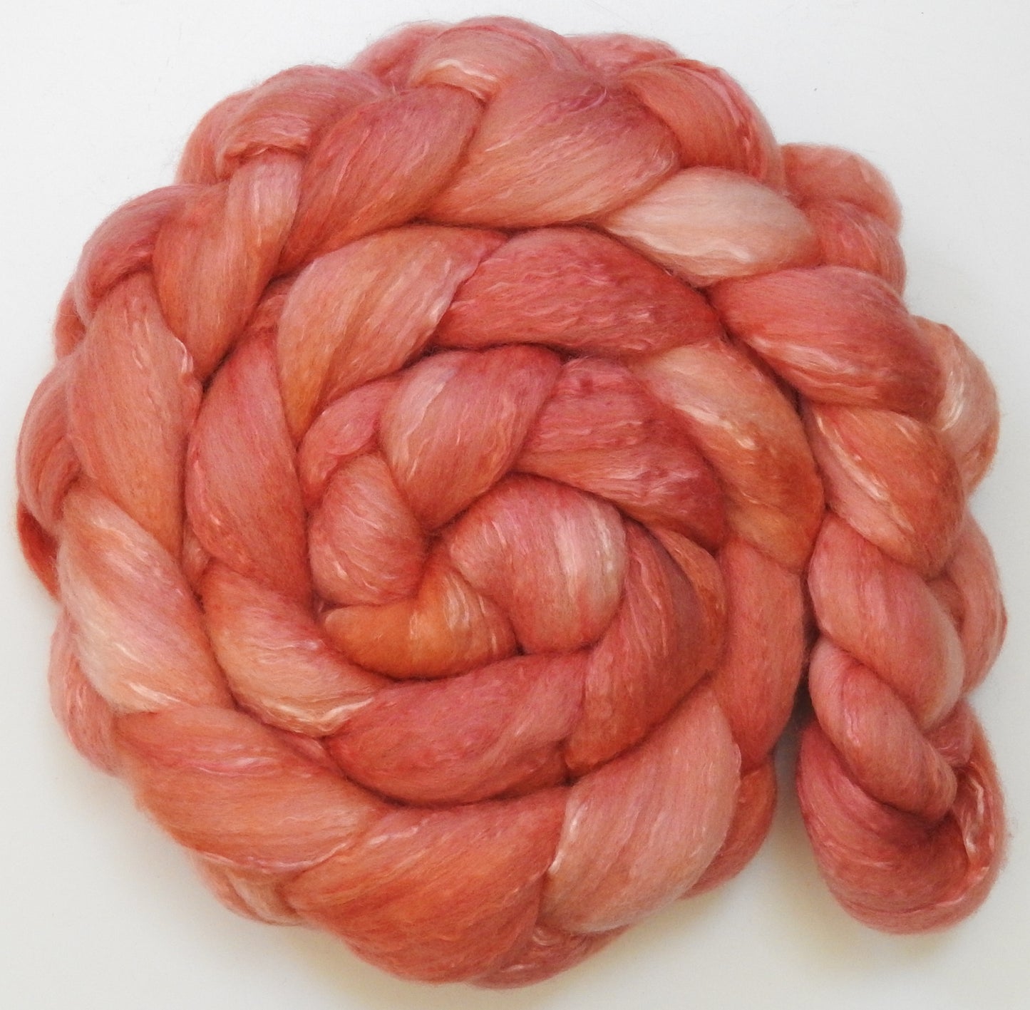 Rose Quartz (dark) (5.4 oz) - Organic Polwarth / Mulberry silk (80/20)
