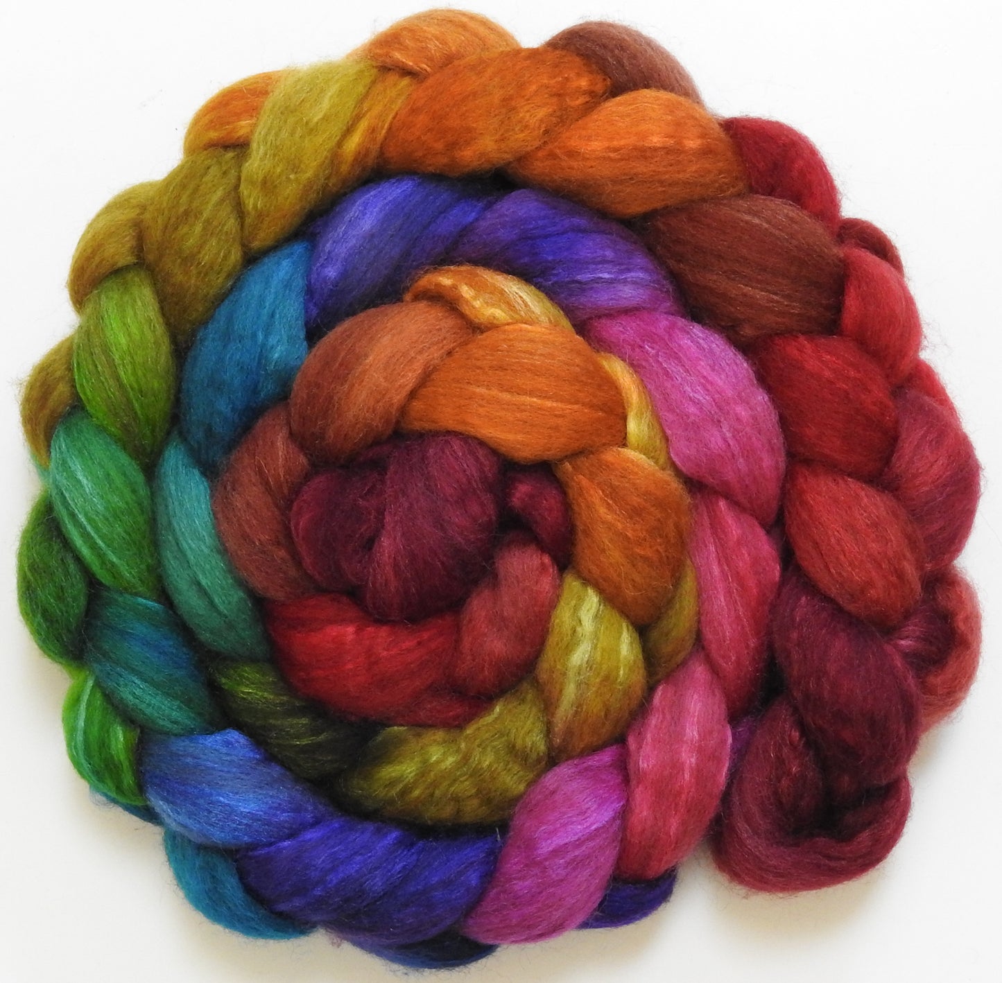 End of the Rainbow (5.5 oz) - Mixed Bfl/tussah silk (85/15)