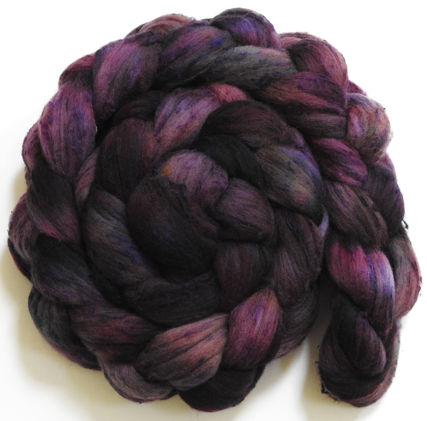 Elderberry Wine (5.7 oz) - 25 micron Merino/ Silk Slubs (70/30)