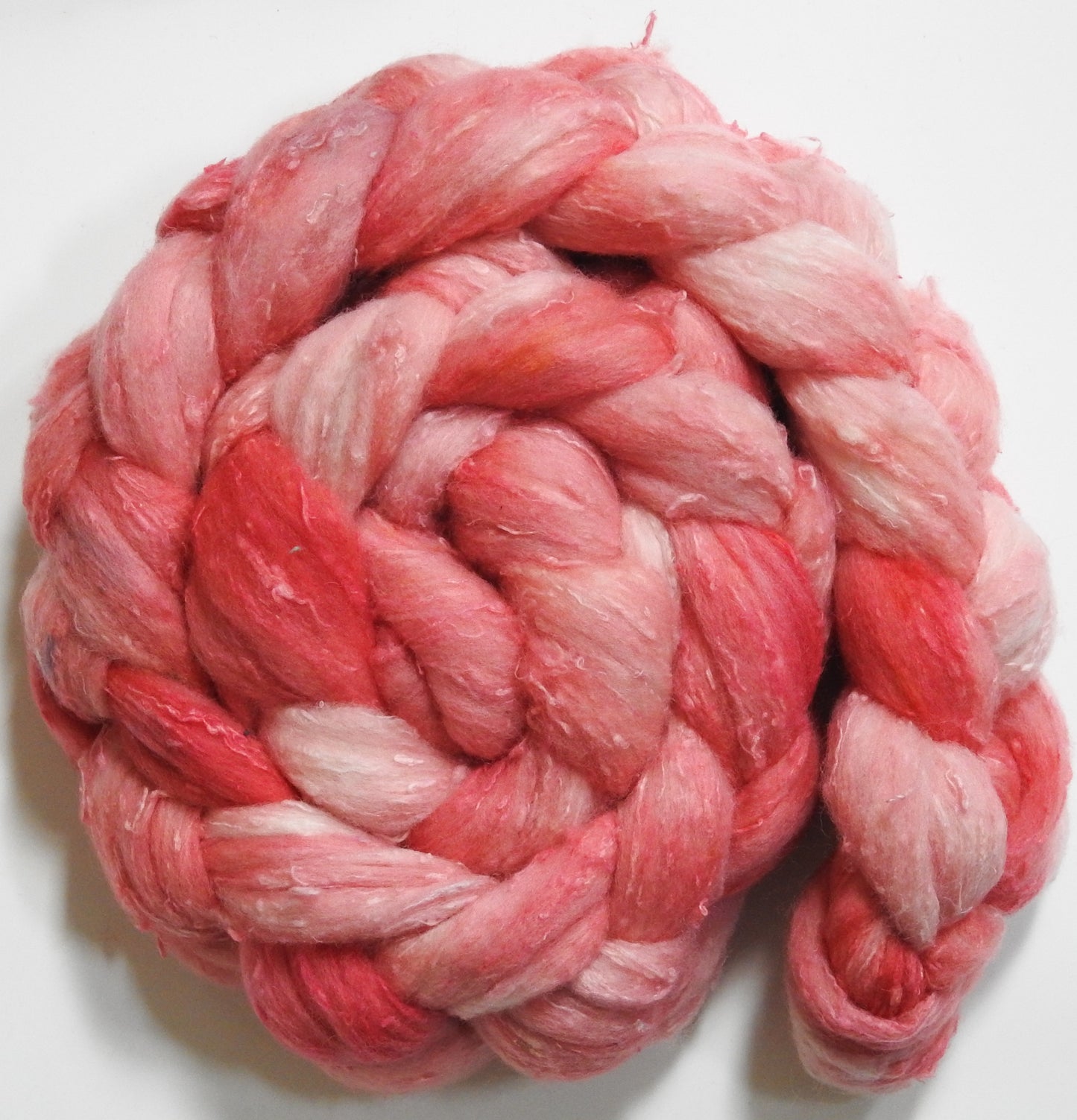 Pink Grapefruit (5.6 oz) - 25 micron Merino/ Silk Slubs (70/30)