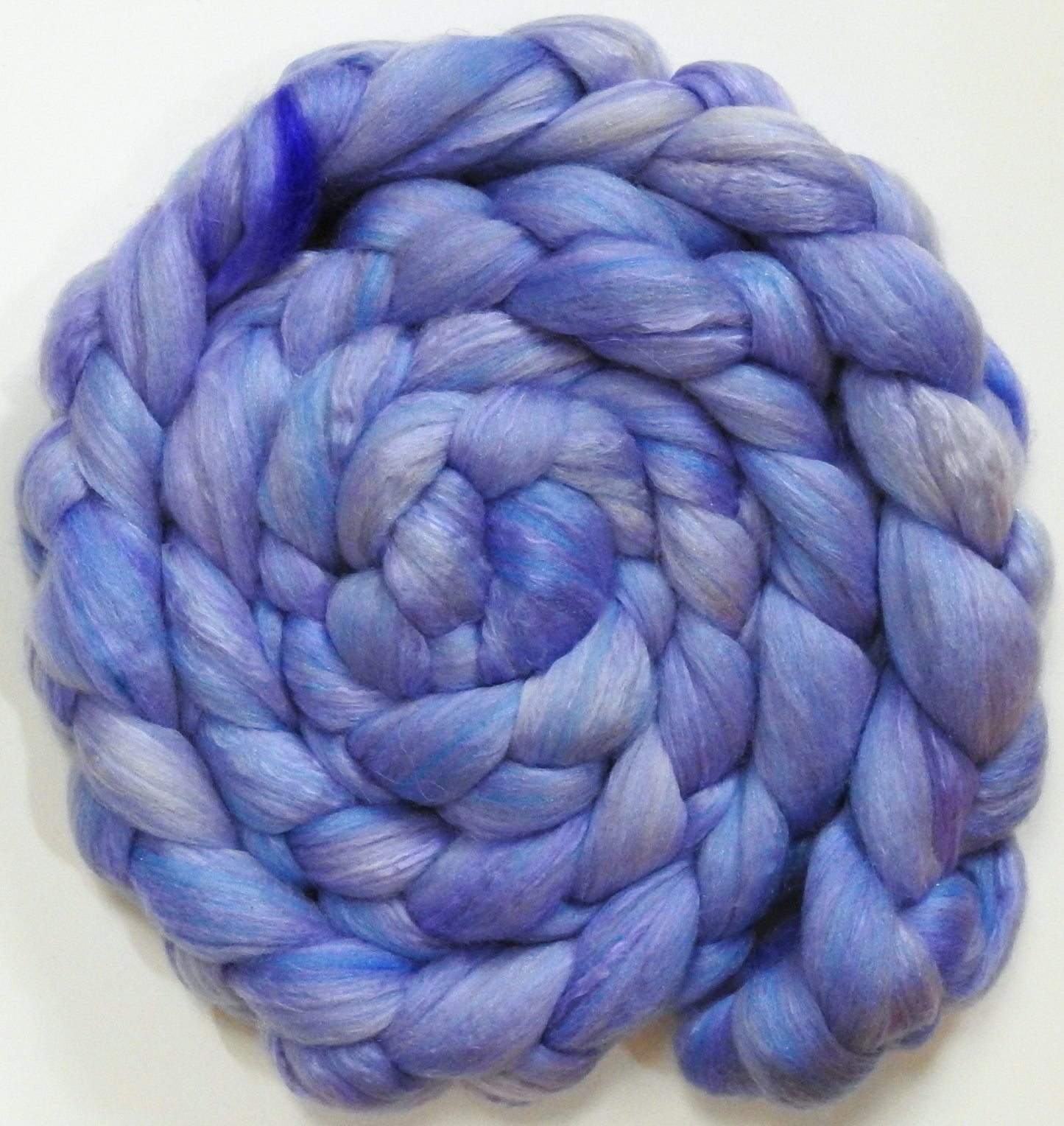Nigella (5.5 oz) - Batt in a Braid #5 - Merino/ Camel/ silk/ faux cashmere/ firestar (25/25/25/13/12)