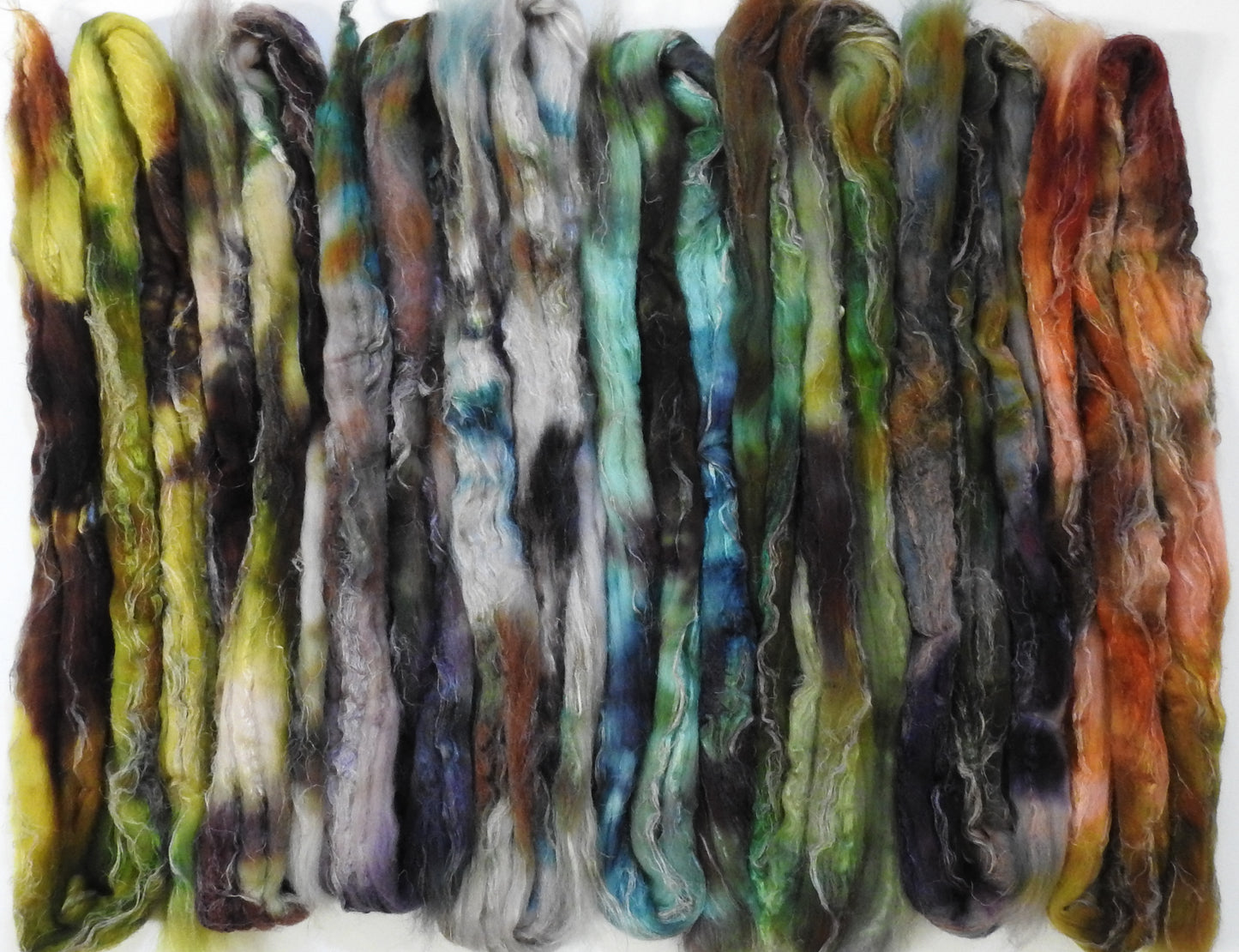 Raw Minerals Set - Merino/tussah/flax (50/25/25)