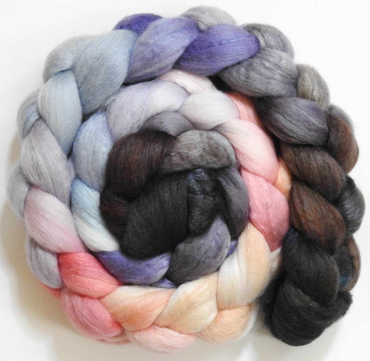 Coastline (5.7 oz) - Batt in a Braid #62 (Polwarth/ CASHMERE/ silk -50/25/25)