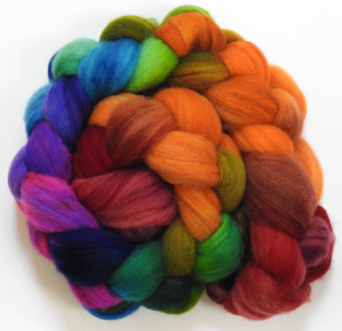 End of the Rainbow - Batt in a Braid #43 - Dorset/Cheviot/Kid Mohair (60/20/20)