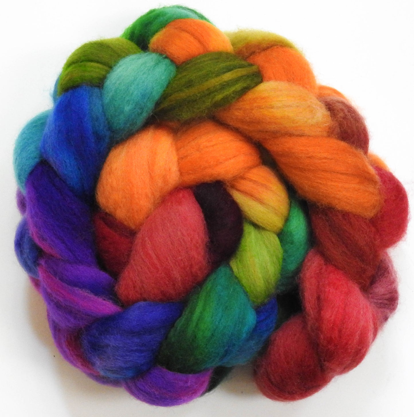 End of the Rainbow - Batt in a Braid #43 - Dorset/Cheviot/Kid Mohair (60/20/20)
