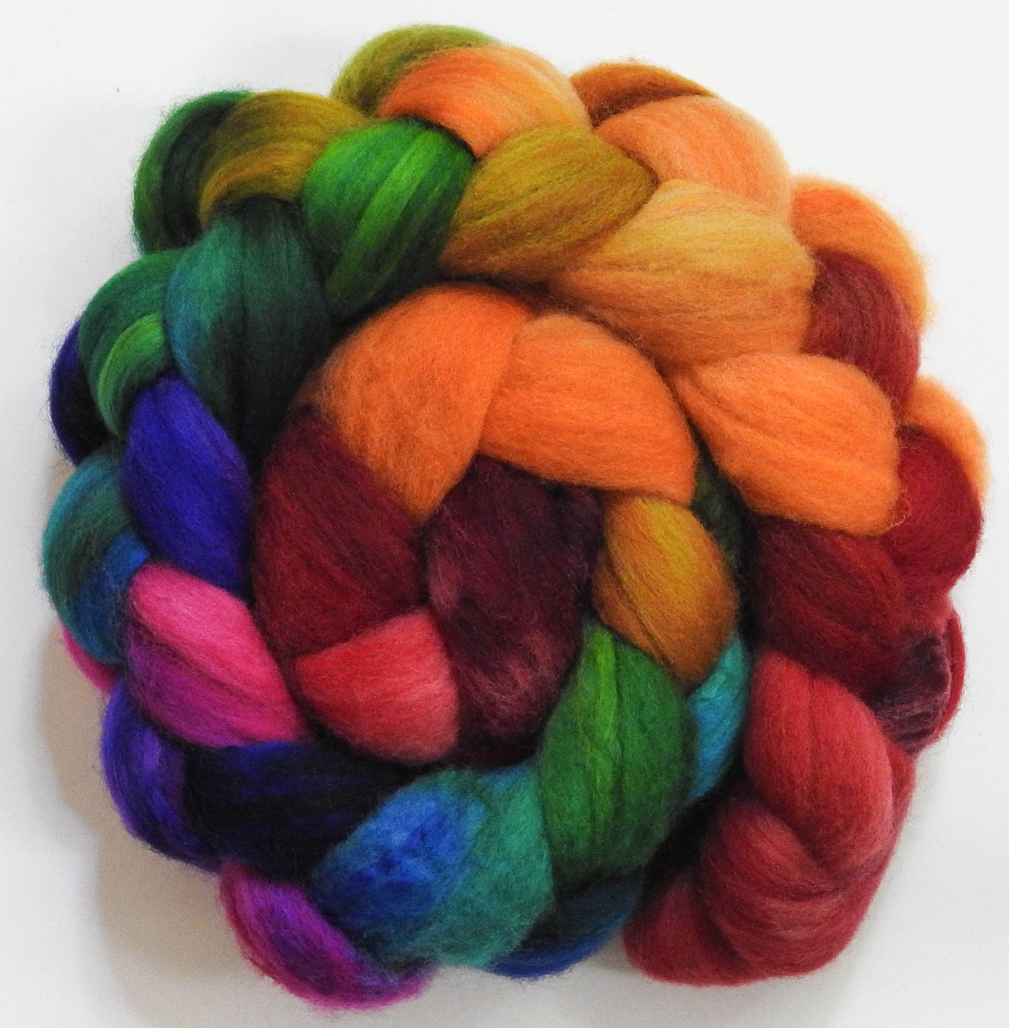 End of the Rainbow - Batt in a Braid #43 - Dorset/Cheviot/Kid Mohair (60/20/20)