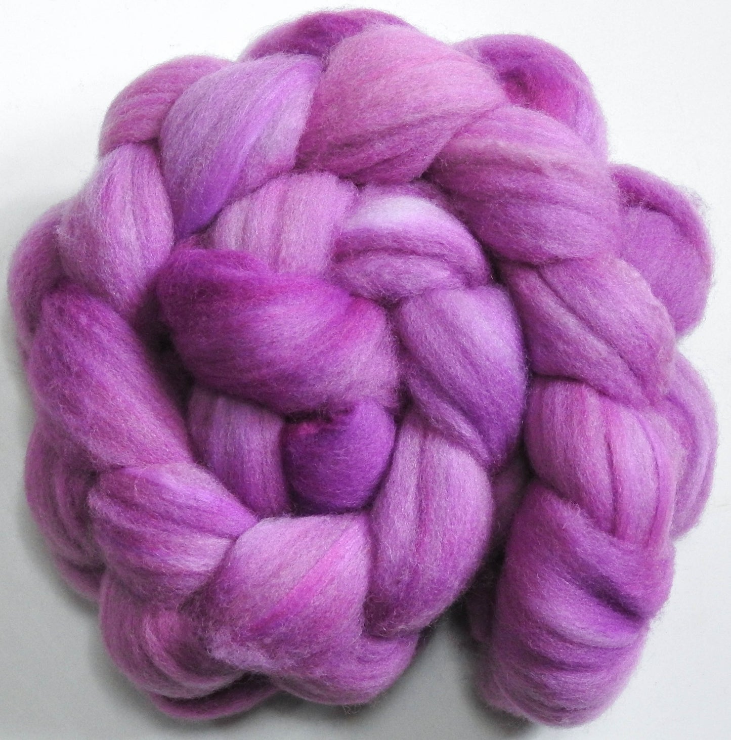 Blossom (5.8 oz) - Batt in a Braid #60- Southdown/ Bfl/ Bio-nylon (50/25/25)