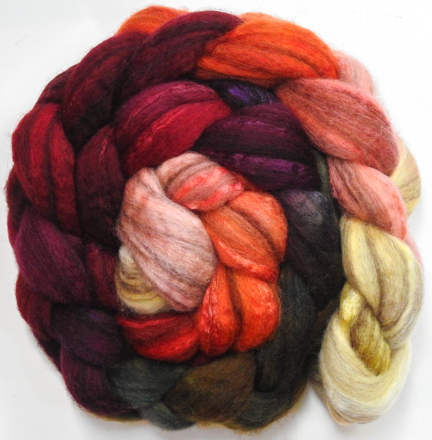 Cherry Medley (5.5 oz) - Mixed Bfl /tussah silk (85/15)