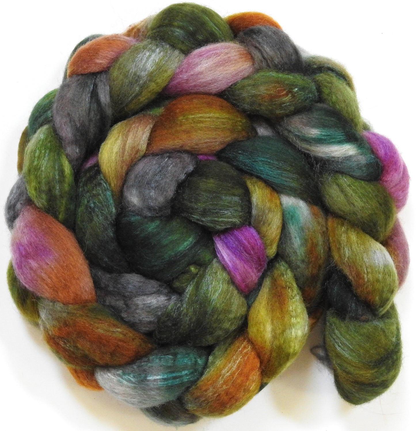 Wood Rose (5.7 oz) - Mixed Bfl /tussah silk (85/15)