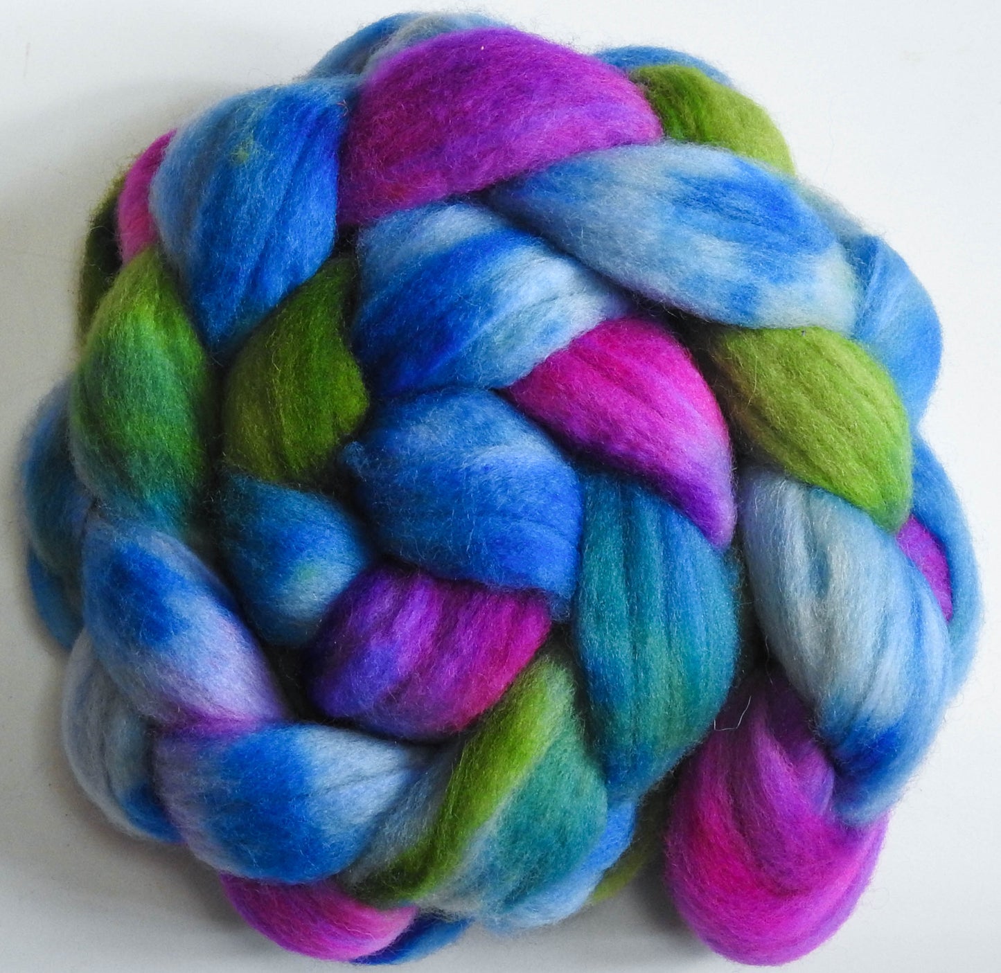 Kenergy (5.9 oz) - Batt in a Braid #60- Southdown/ Bfl/ Bio-nylon (50/25/25)