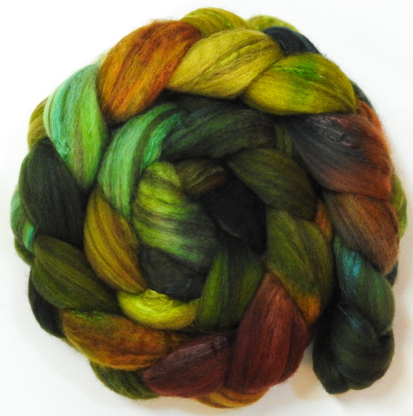 Mossy (5.6 oz) - Mixed Bfl /tussah silk (85/15)