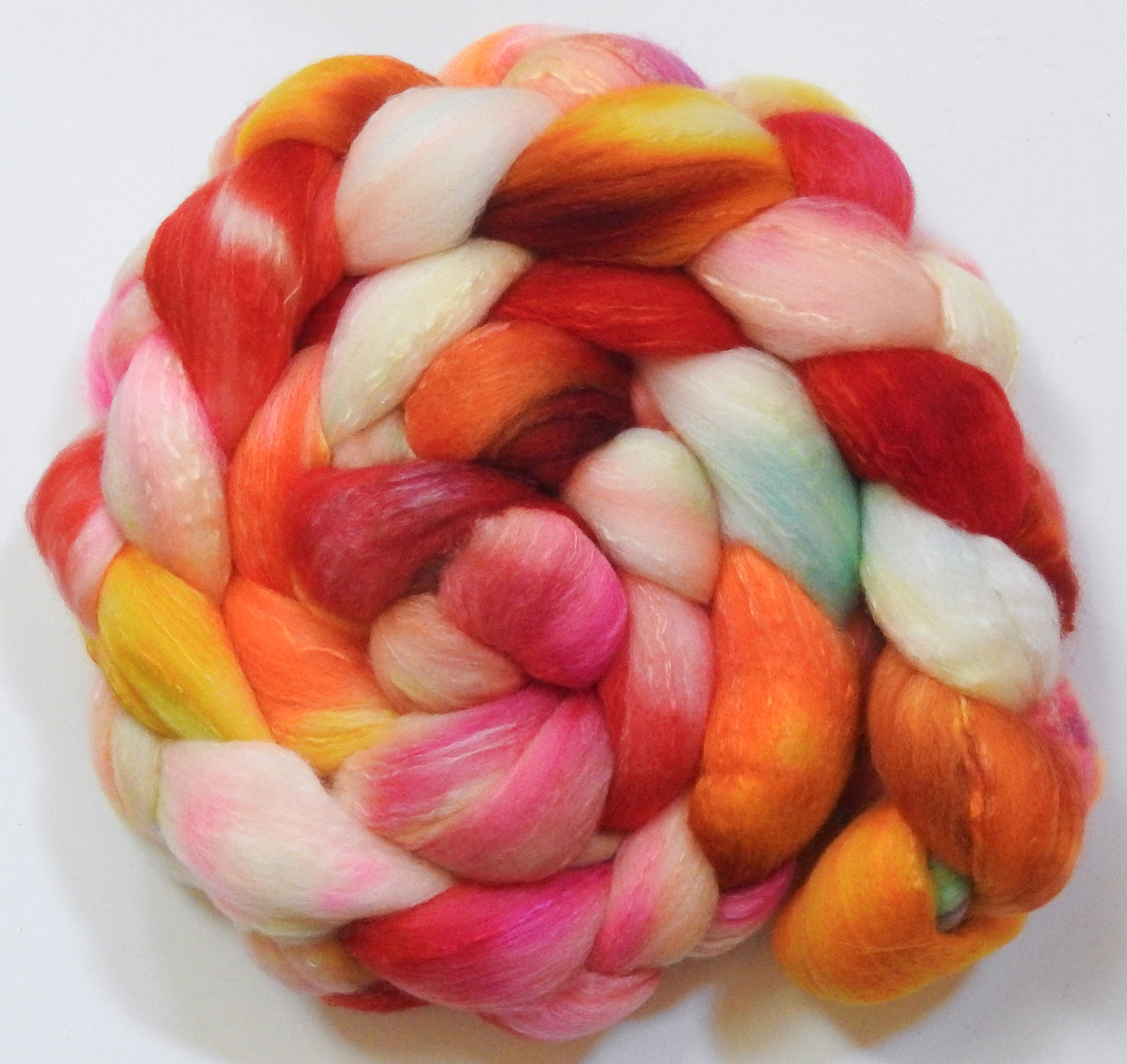 Solar Flare (5.5 oz) - Organic Polwarth/Mulberry silk (80/20)