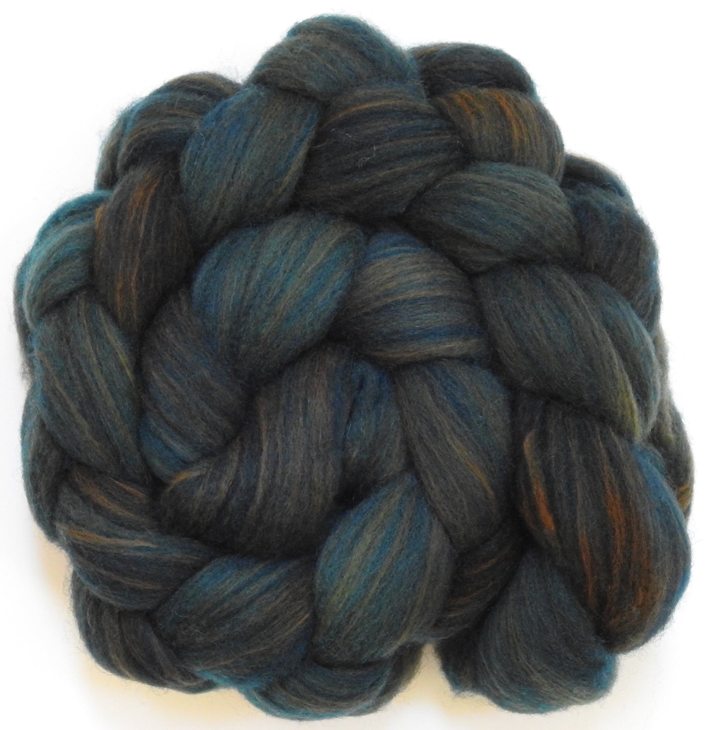 Deluge (4.2 oz) - Batt in a Braid #60- Southdown/ Bfl/ Bio-nylon (50/25/25)