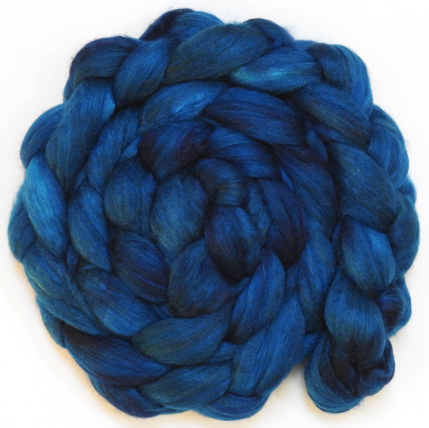 Bosphorus (5.9 oz) - Batt in a Braid #5 - Merino/ Camel/ silk/ faux cashmere/ firestar (25/25/25/13/12)