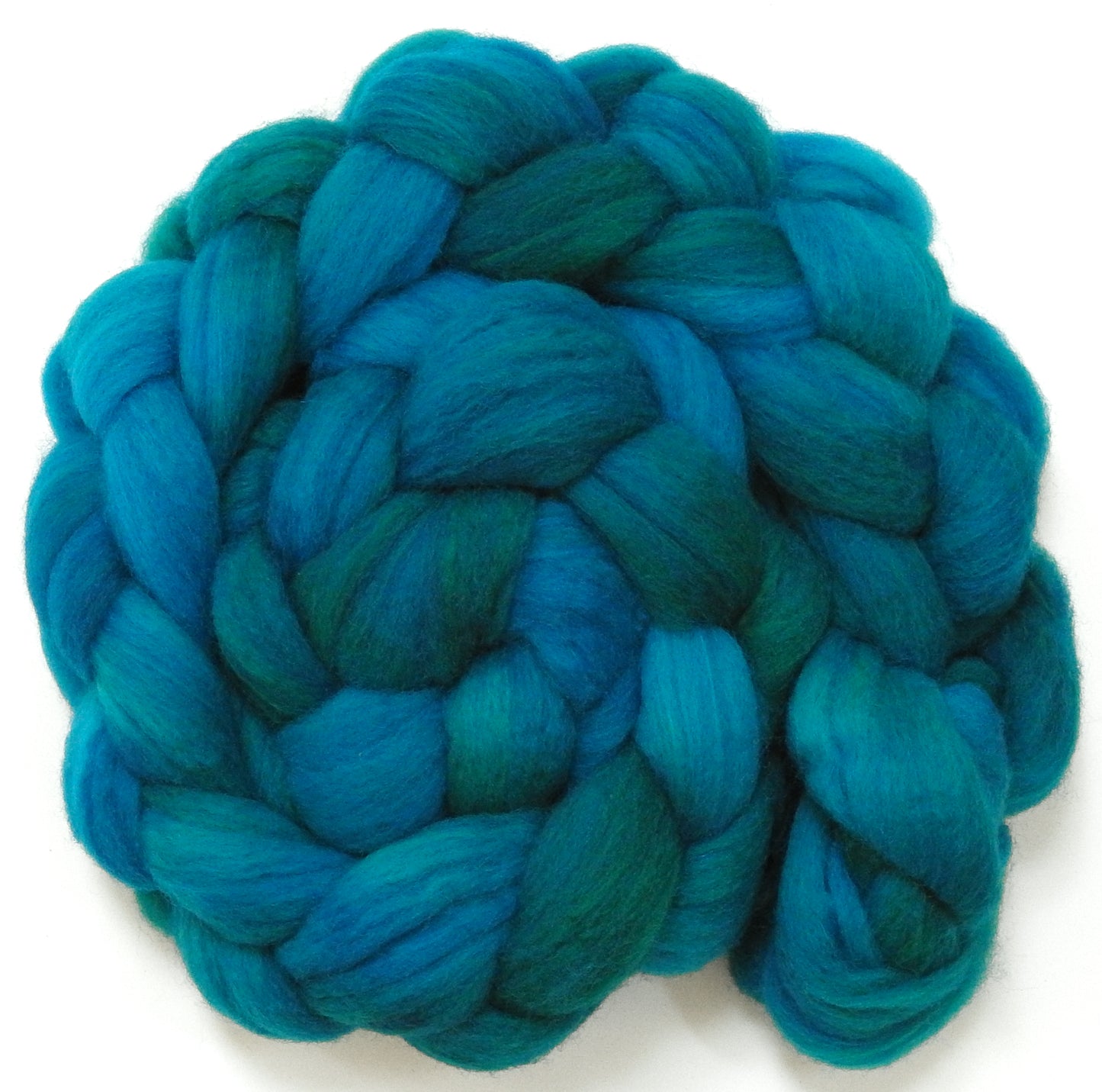 Capri (5.1 oz) - Batt in a Braid #60- Southdown/ Bfl/ Bio-nylon (50/25/25)