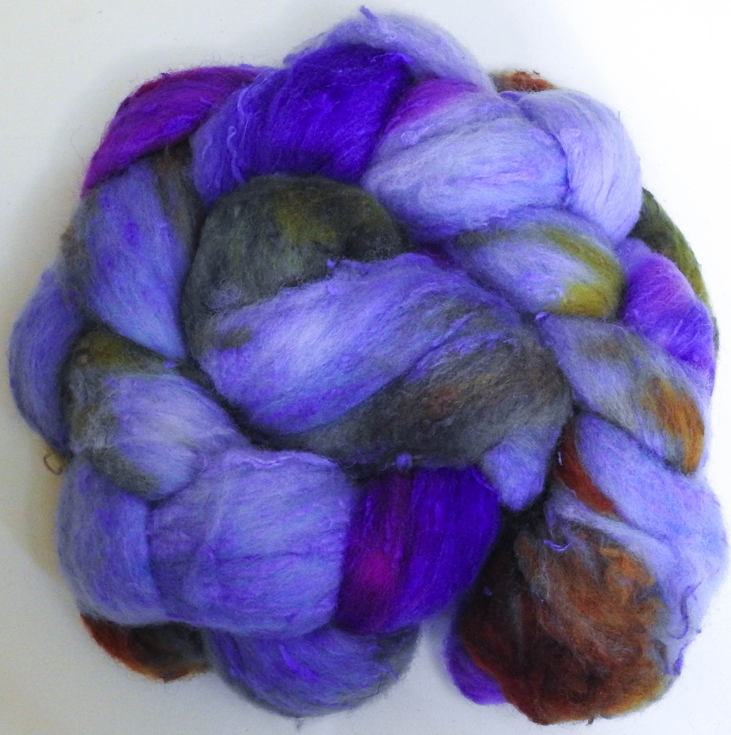 Frabjous (2.3 oz) - 25 micron Merino/ Silk Slubs (70/30)