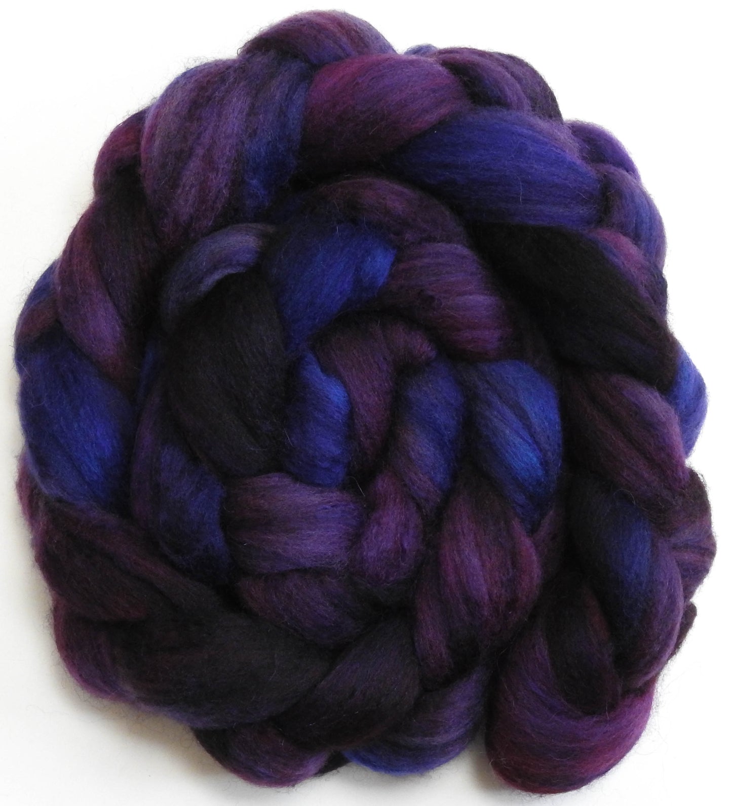 Black Currant (5.9 oz)- 25 micron Merino/ Silk Slubs (70/30)