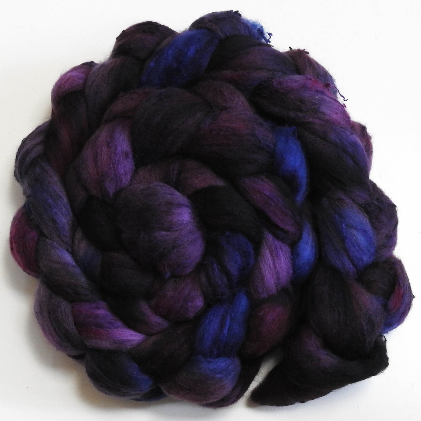 Black Currant (5.9 oz)- 25 micron Merino/ Silk Slubs (70/30)