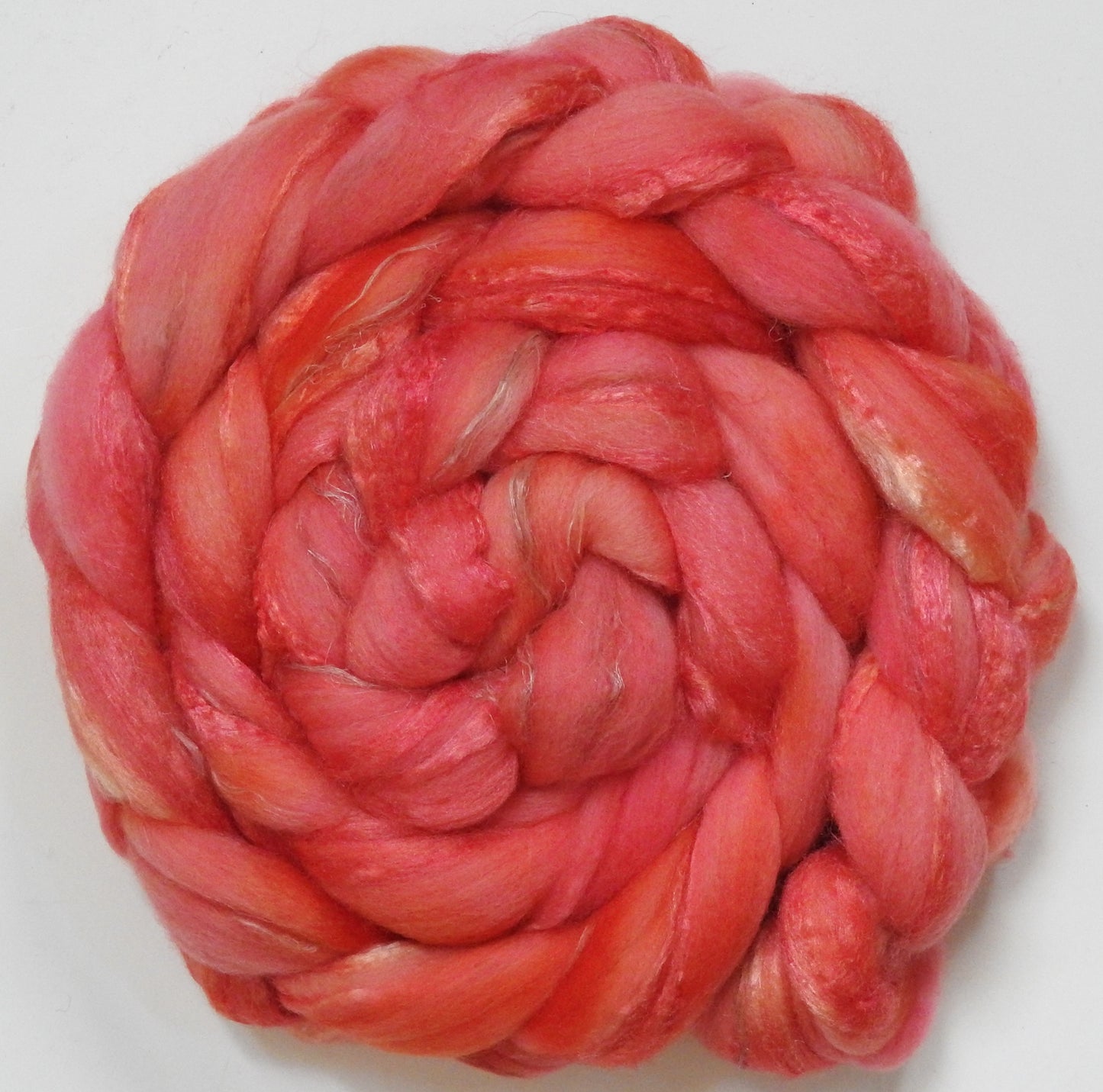 Sugar Coral (5.7 oz) - Merino/ Tussah Silk/ Natural Flax (50/25/25)