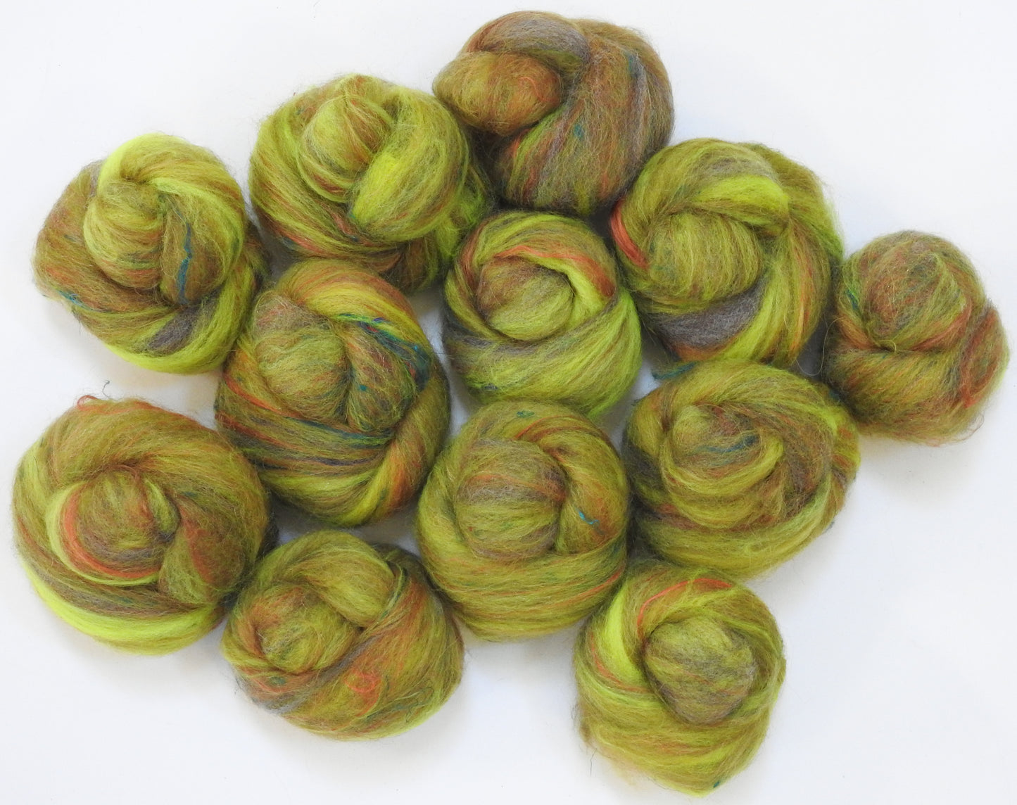 Joyful & Triumphant -Sparkle Sticklebatts (4.2 oz) - Corriedale X Fleece, Merino, ALPACA, Bfl, silk, firestar, sari silk