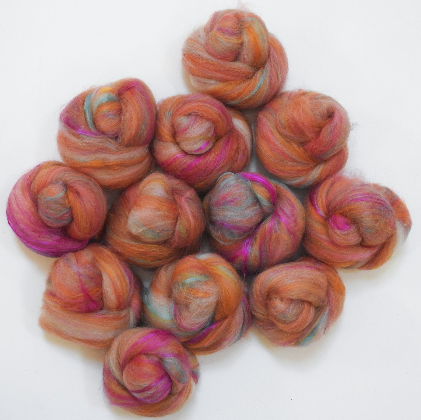 Joy to the World - NON-Sparkle Sticklebatts (4.2 oz) - Corriedale fleece, Corriedale top, CAMEL, ALPACA, silk