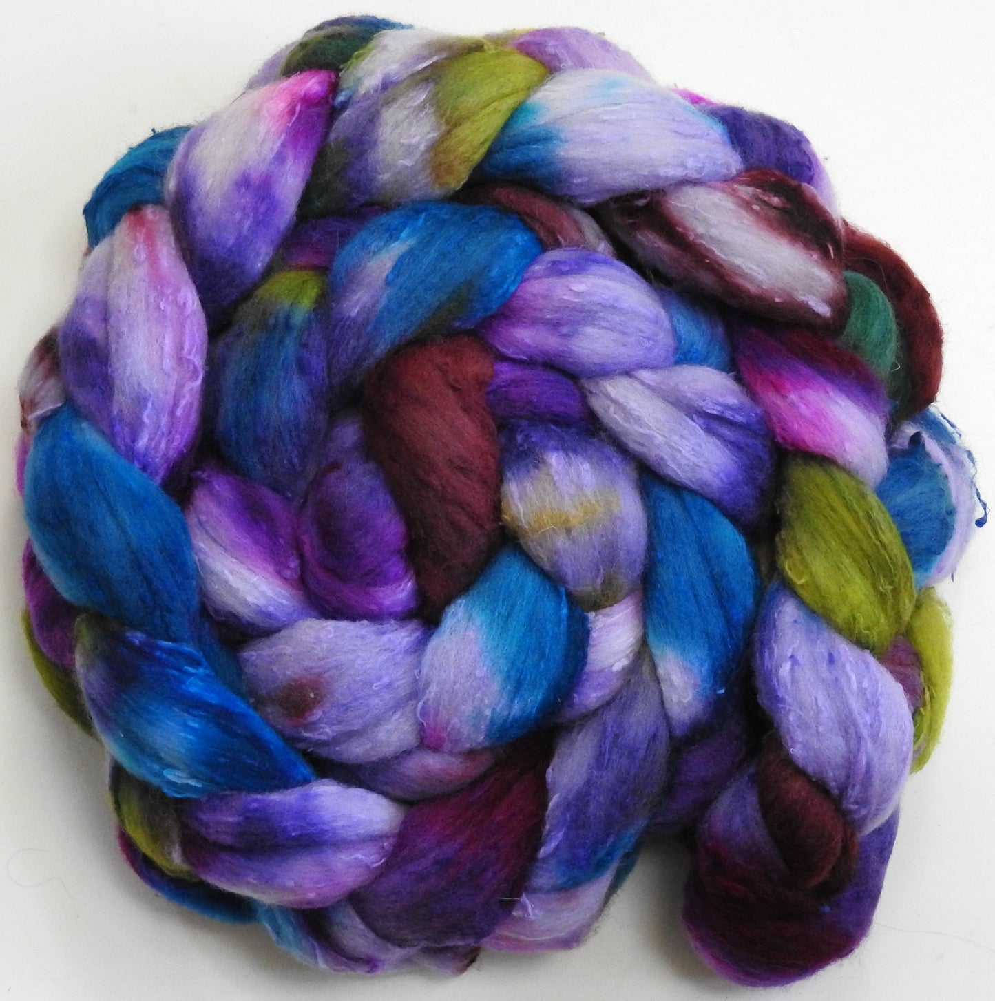 Sea Holly (5.7 oz)- 25 micron Merino/ Silk Slubs (70/30)