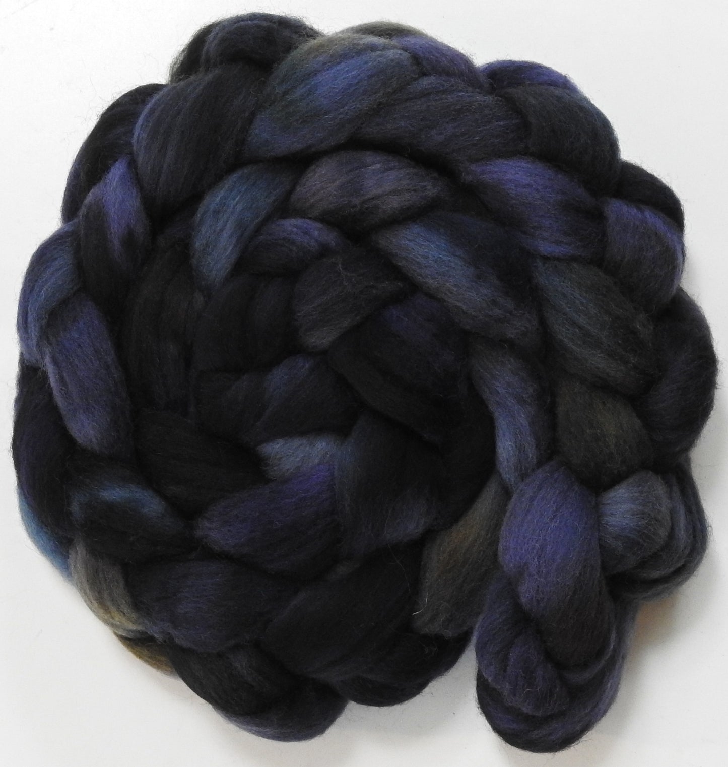 Tintagel (5.8 oz) - Batt in a Braid #60- Southdown/ Bfl/ Bio-nylon (50/25/25)