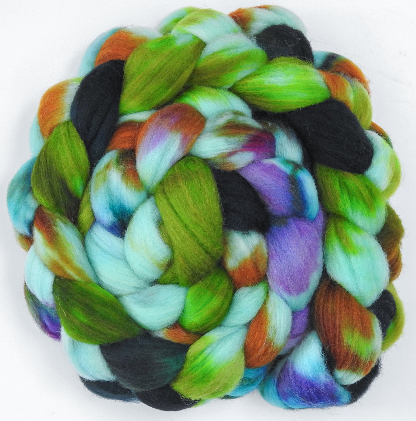 Entwash (5.7 oz) - Batt in a Braid #60- Southdown/ Bfl/ Bio-nylon (50/25/25)