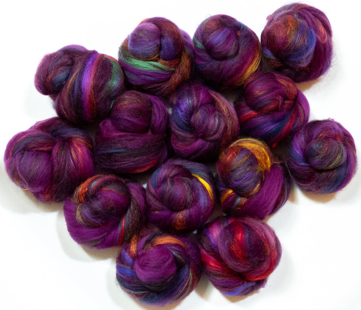Porphyry - Non-Sparkle Sticklebatts - Corriedale fleece, merino, YAK, silk, bamboo (tiny bit)