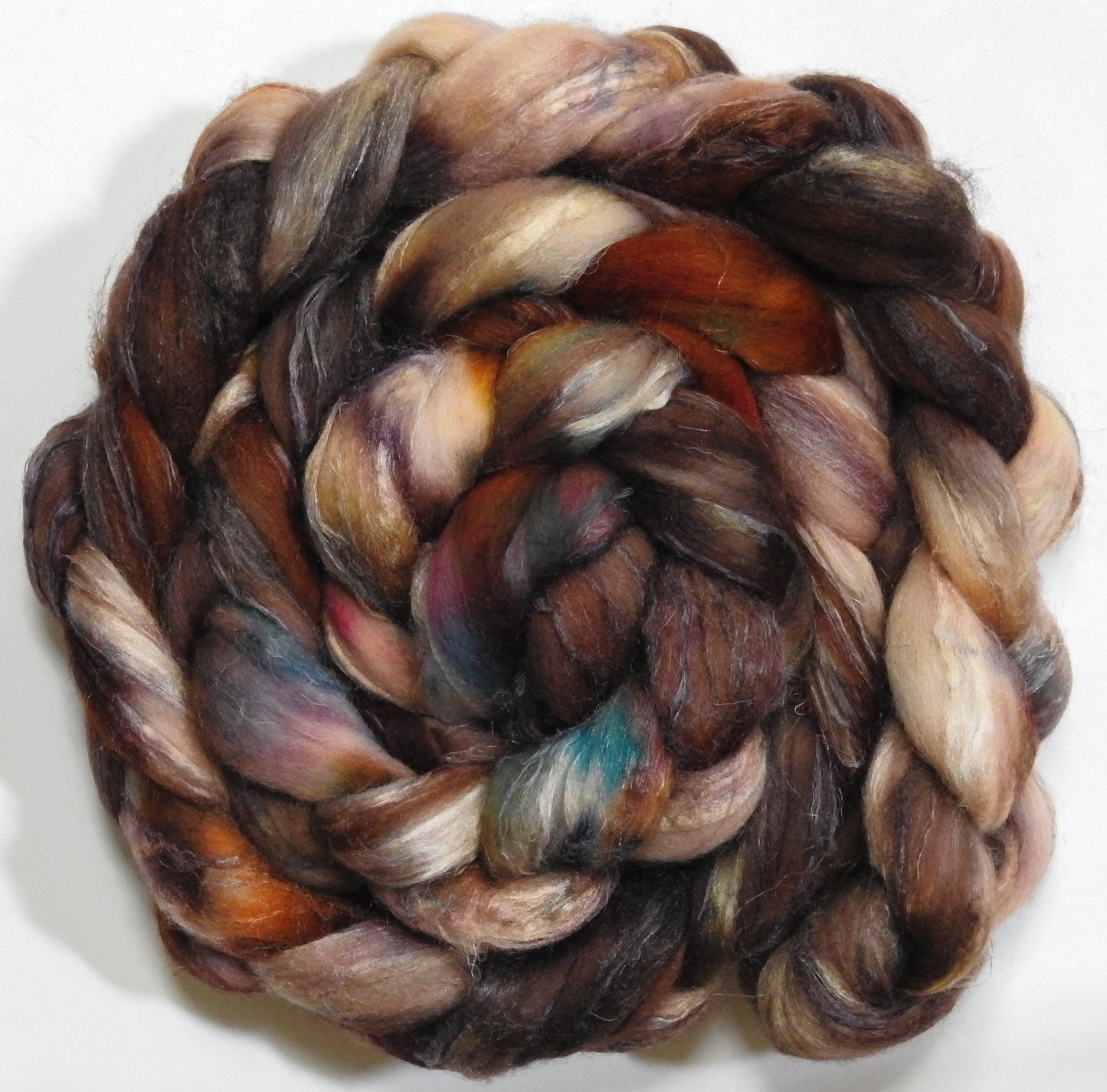 Barred Owl (5.6 oz) - Merino/ Tussah Silk/ Natural Flax (50/25/25)