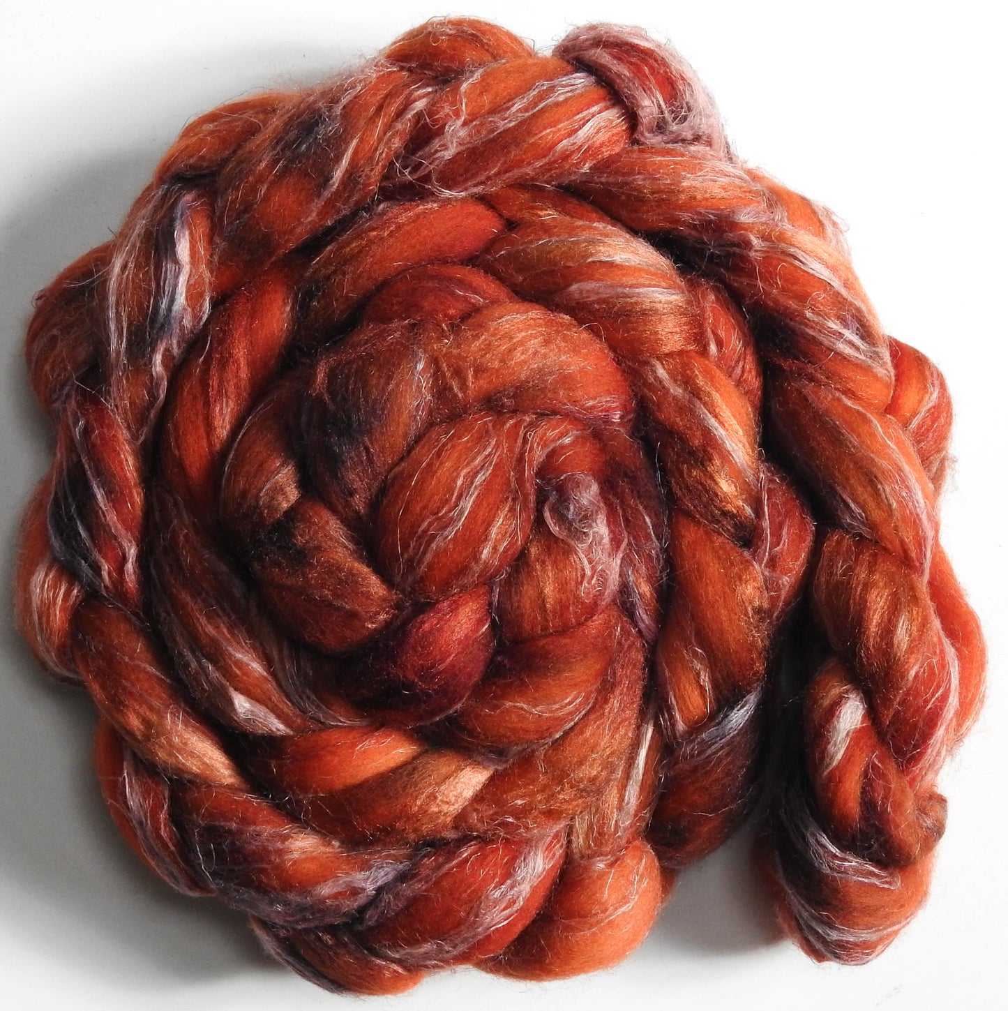Fire Pit - Merino/ Tussah Silk/ Natural Flax (50/25/25)