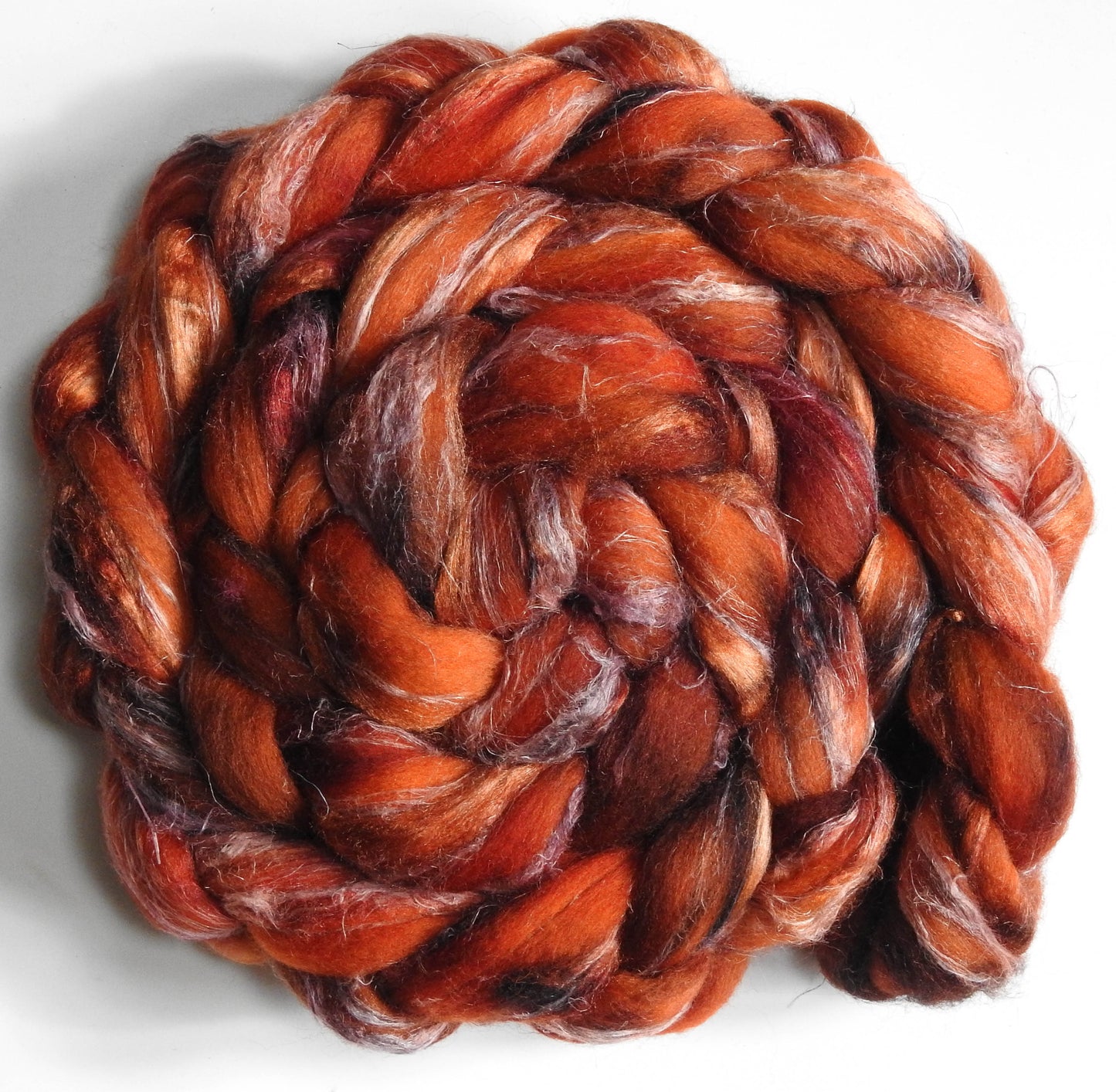 Fire Pit - Merino/ Tussah Silk/ Natural Flax (50/25/25)