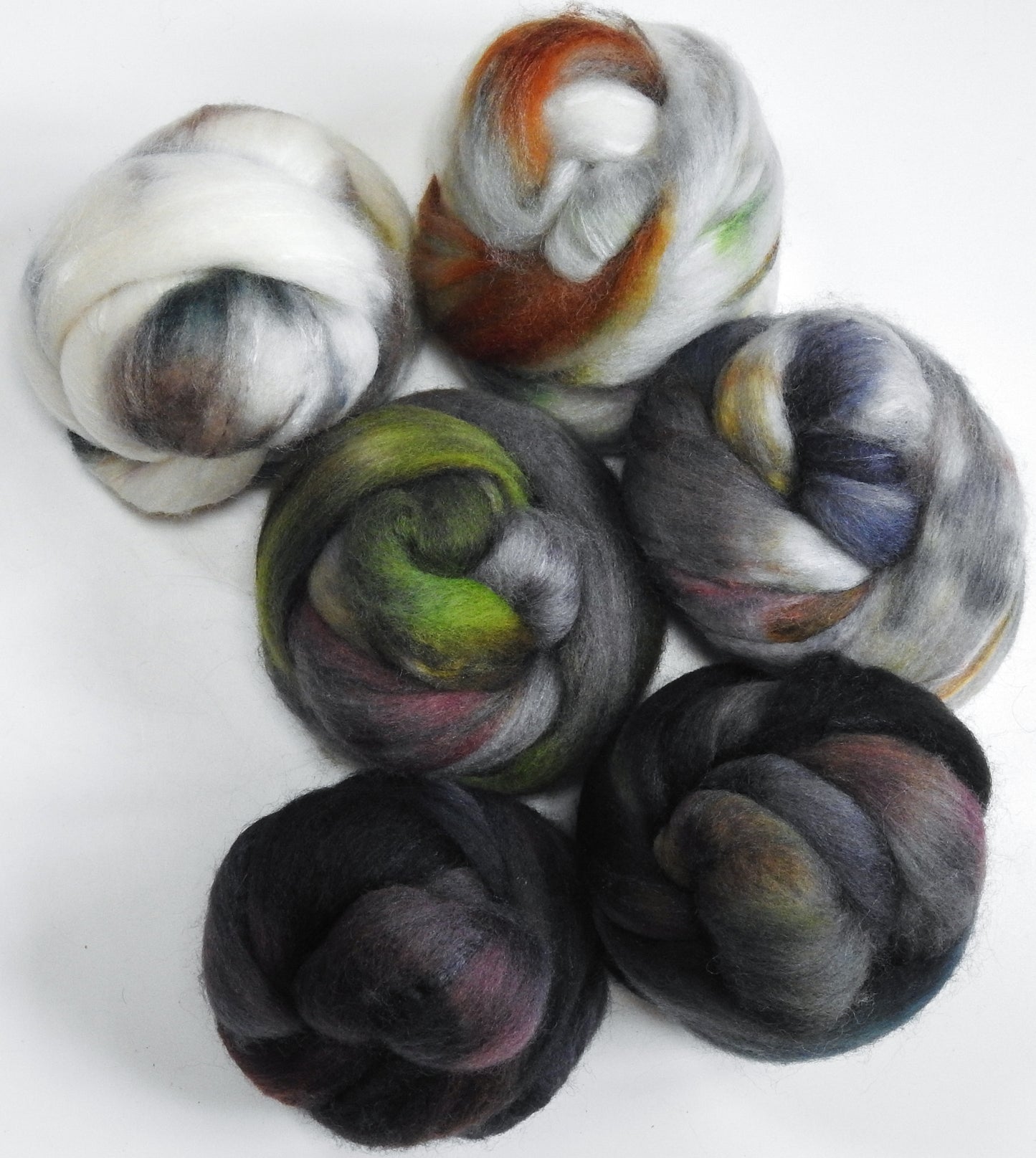 Slothy (9 oz) - Gradient Braid Set - Polwarth / Tussah silk (85/15)