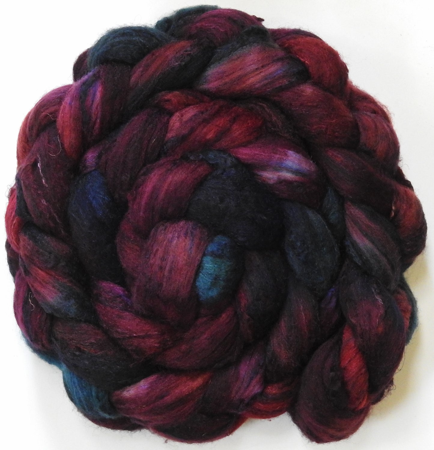 Boromir (5.7 oz) - Batt in a Braid #65 - Rambouillet/ Cormo / Sari silk/ Tussah silk (40/25/25/10)