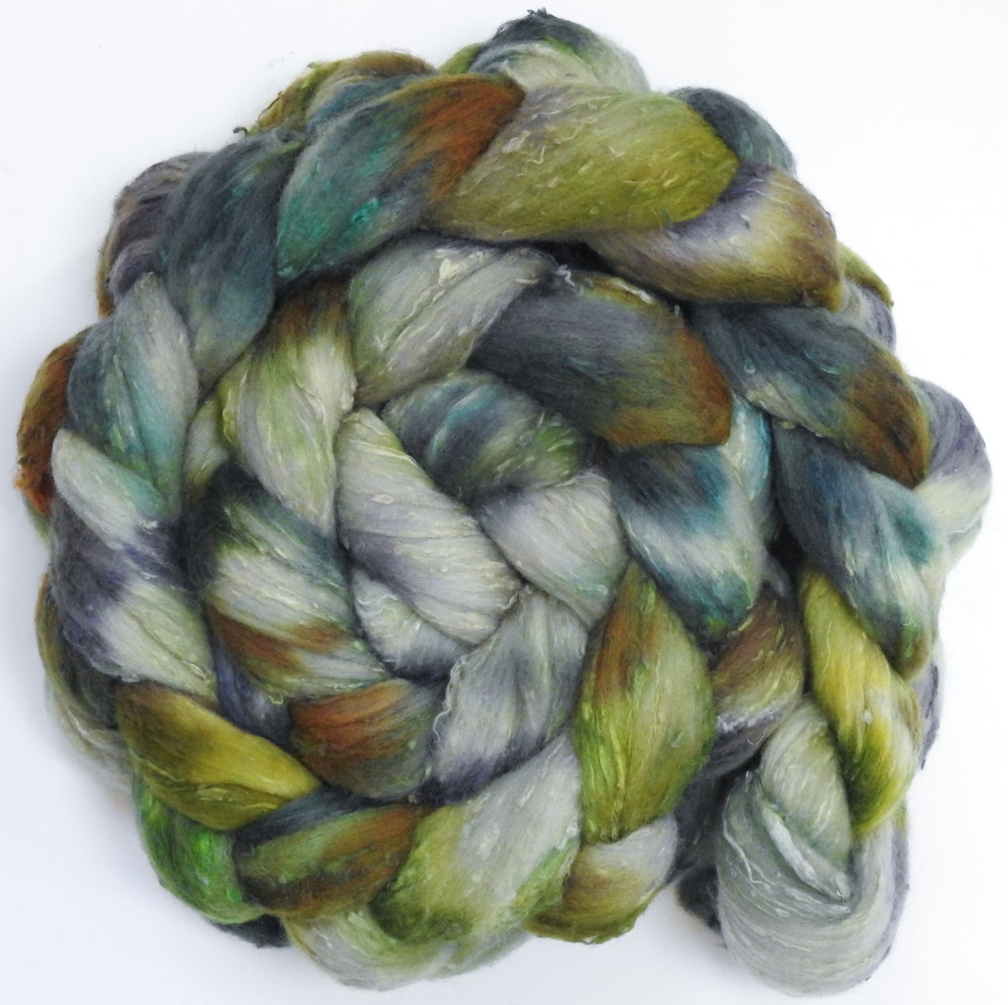 Edamame (5.7 oz)- 25 micron Merino/ Silk Slubs (70/30)