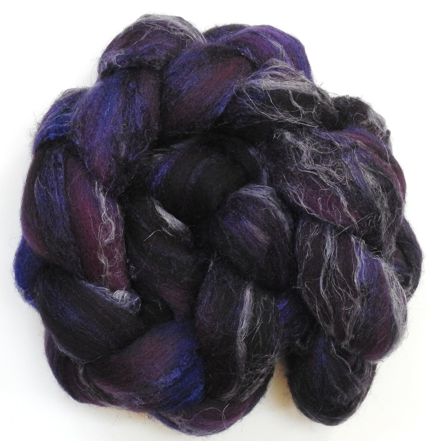 Black Currant - Merino/ Tussah Silk/ Natural Flax (50/25/25)