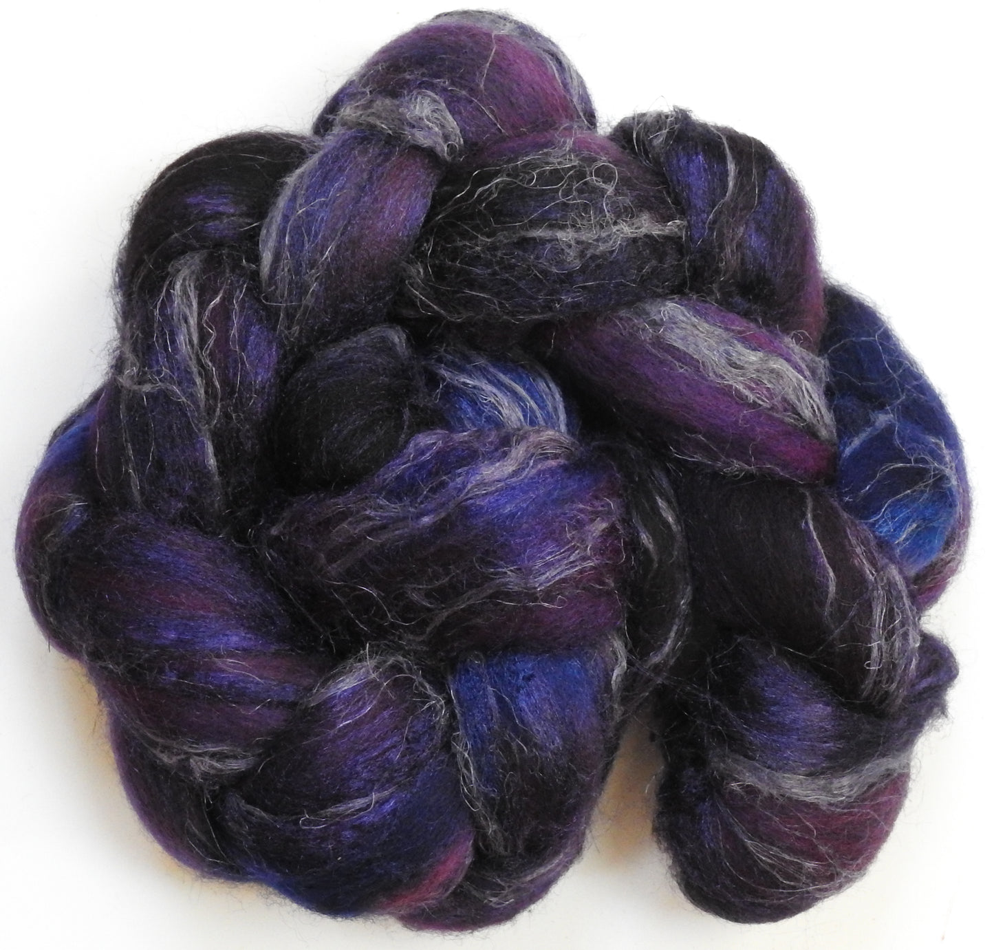 Black Currant - Merino/ Tussah Silk/ Natural Flax (50/25/25)