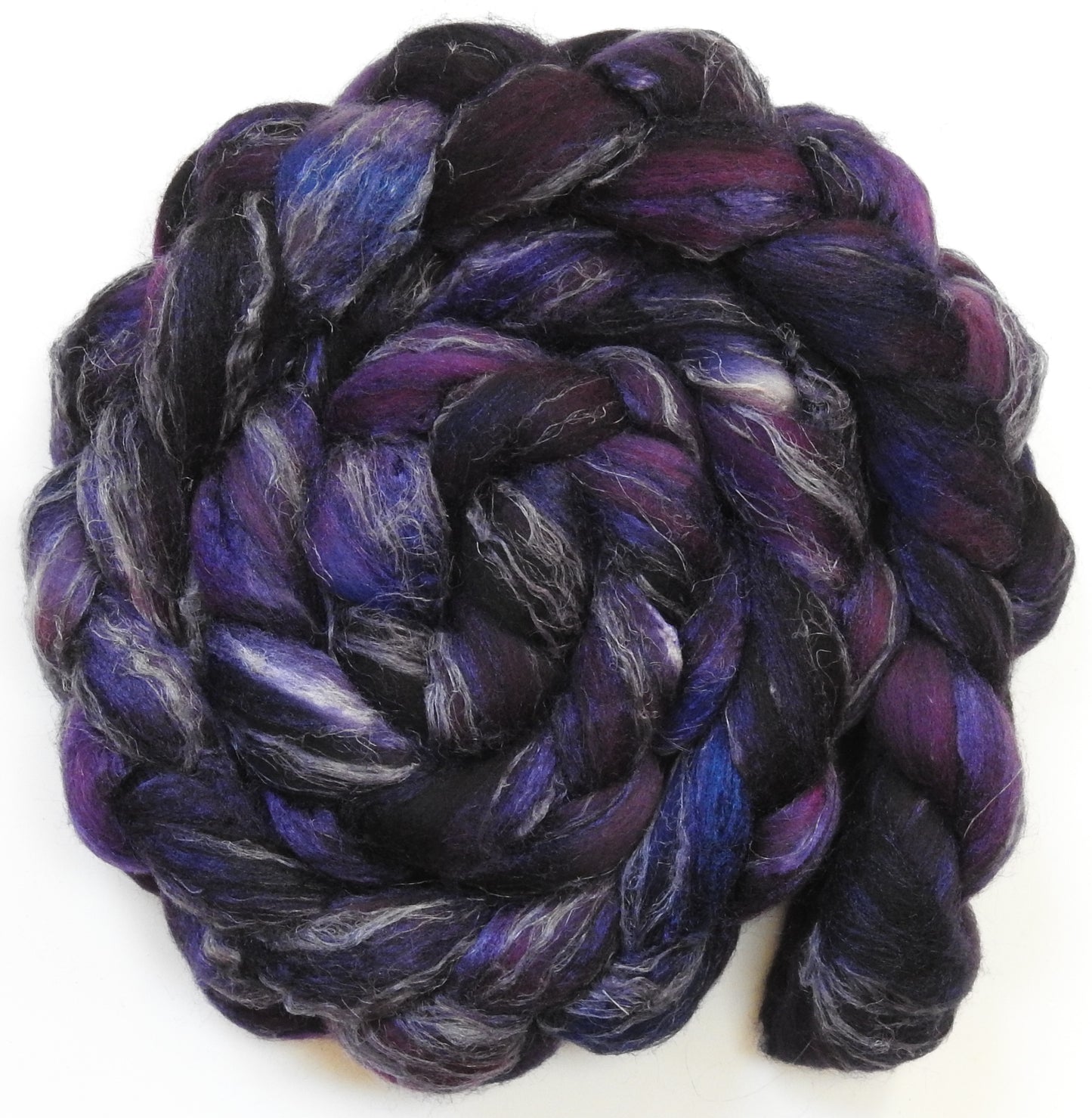 Black Currant - Merino/ Tussah Silk/ Natural Flax (50/25/25)
