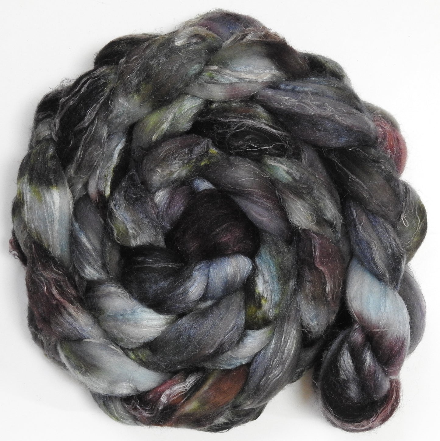 Great Grey Owl (5.6 oz) Merino/ Tussah Silk/ Natural Flax (50/25/25)