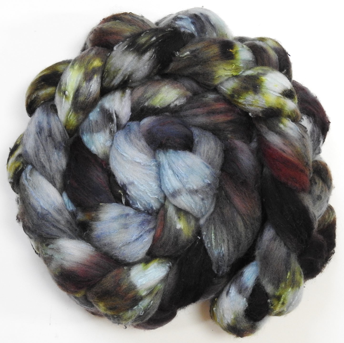 Great Grey Owl (5.6 oz)- 25 micron Merino/ Silk Slubs (70/30)