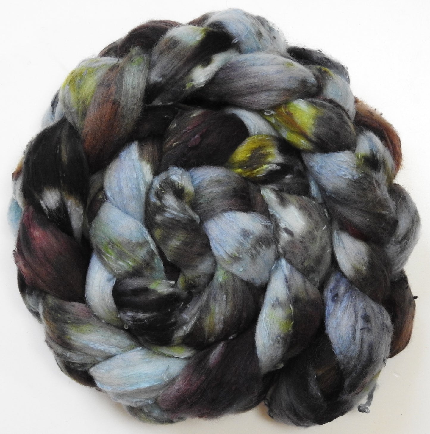 Great Grey Owl (5.6 oz)- 25 micron Merino/ Silk Slubs (70/30)
